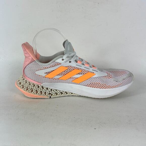 adidas 4DFWD Pulse GX2984 Sneakers Women's 9 White Flash Orange Running Shoes - Picture 3 of 12